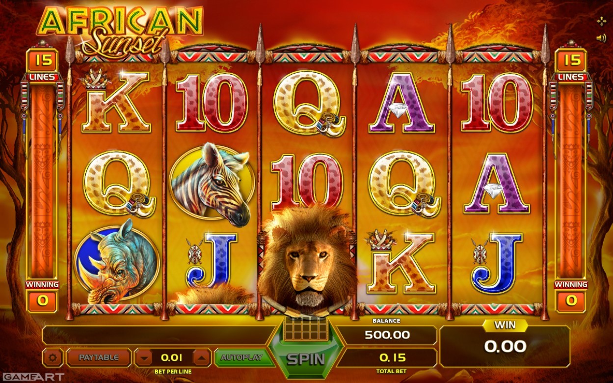 African Sunset Slot Gameplay