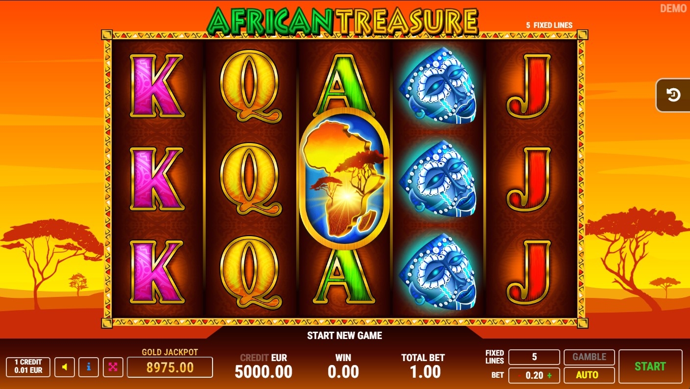 African Treasure Slot Gameplay