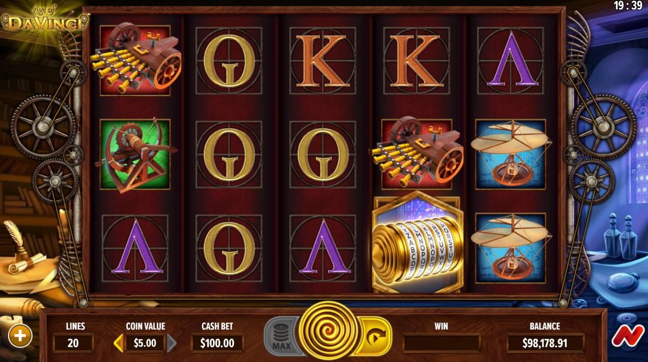 Age of Da Vicni Slot Gameplay