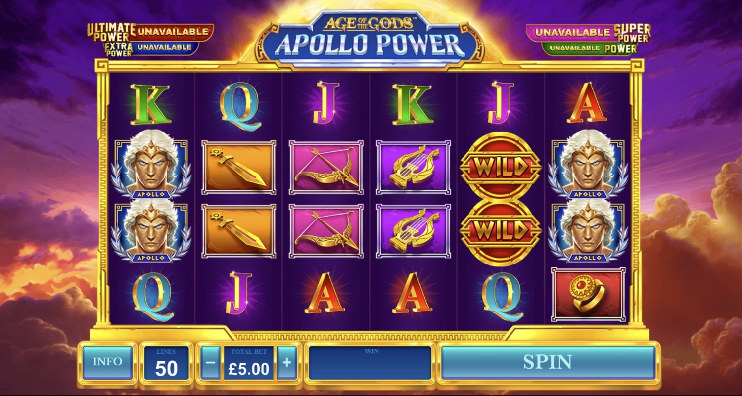Age of the Gods: Apollo Power Slot Gameplay
