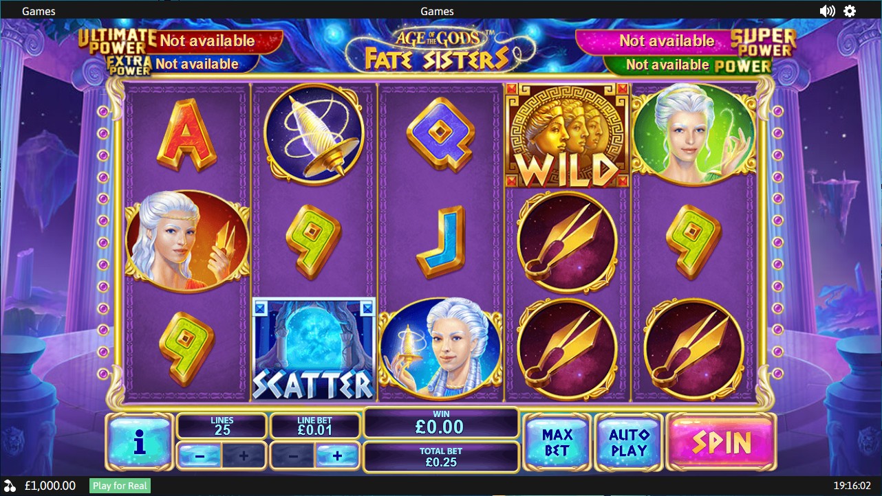 Age of the Gods: Fate Sisters Slot Gameplay