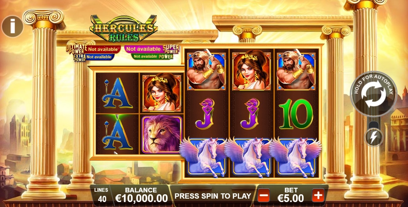 Age of the Gods: Hercules Slot Gameplay