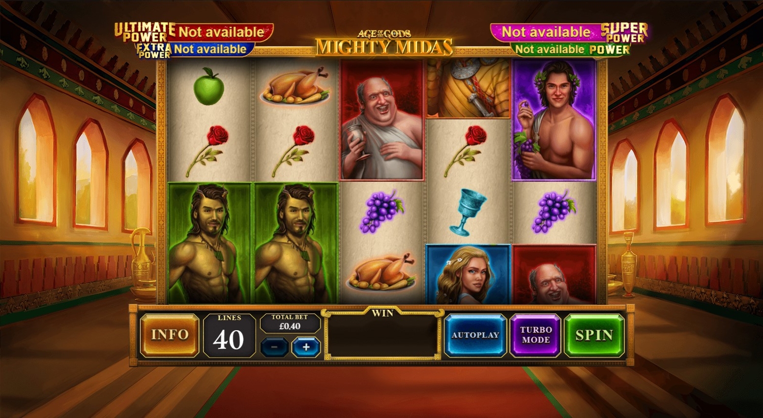 Age of the Gods: Mighty Midas Slot Gameplay