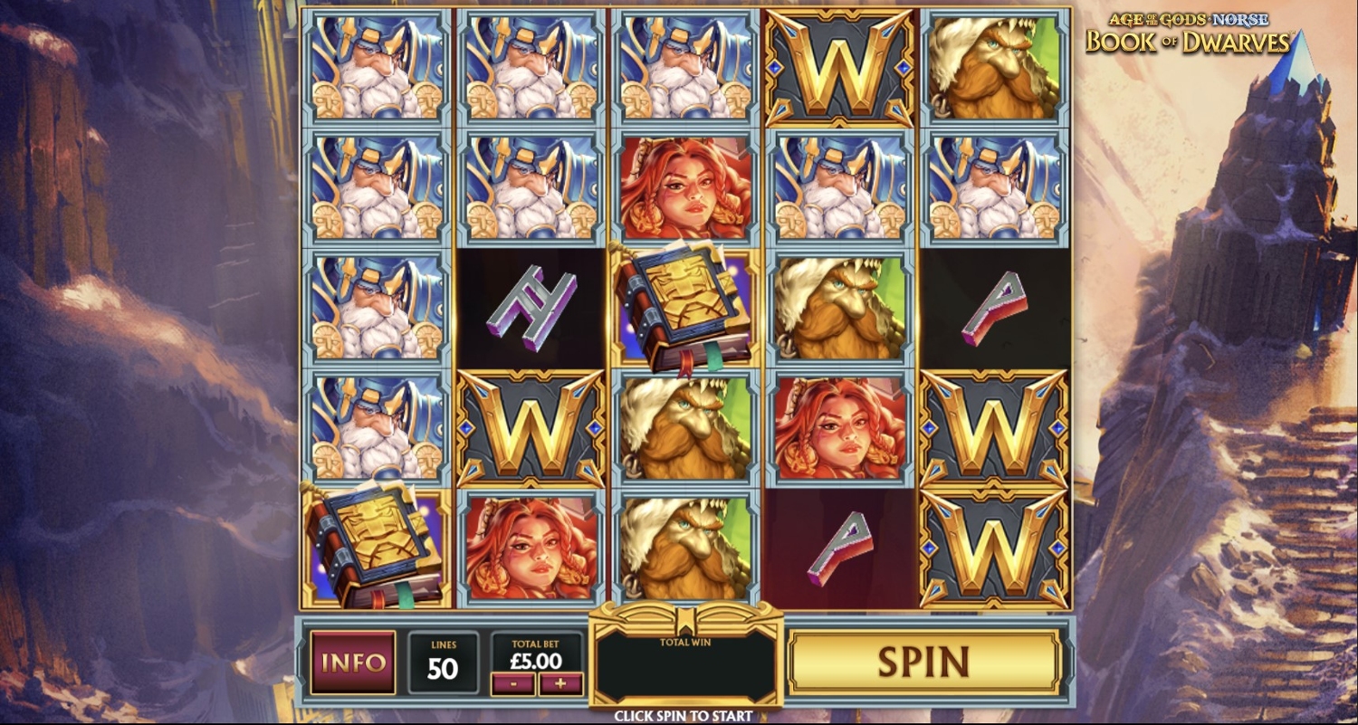 Age of the Gods Norse: Book of Dwarves Slot Gameplay