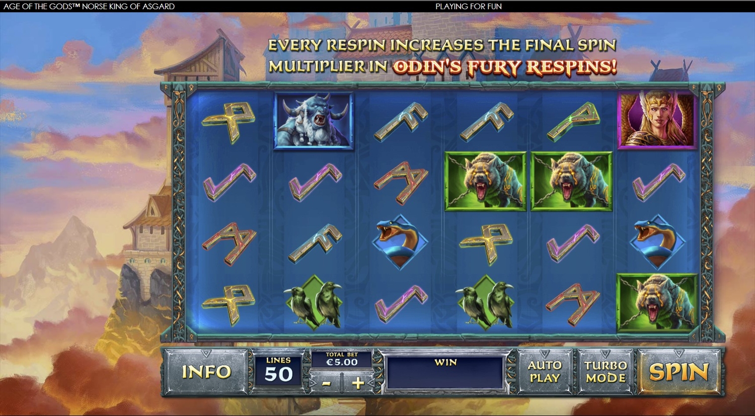 Age of the Gods Norse: King of Asgard Slot Gameplay