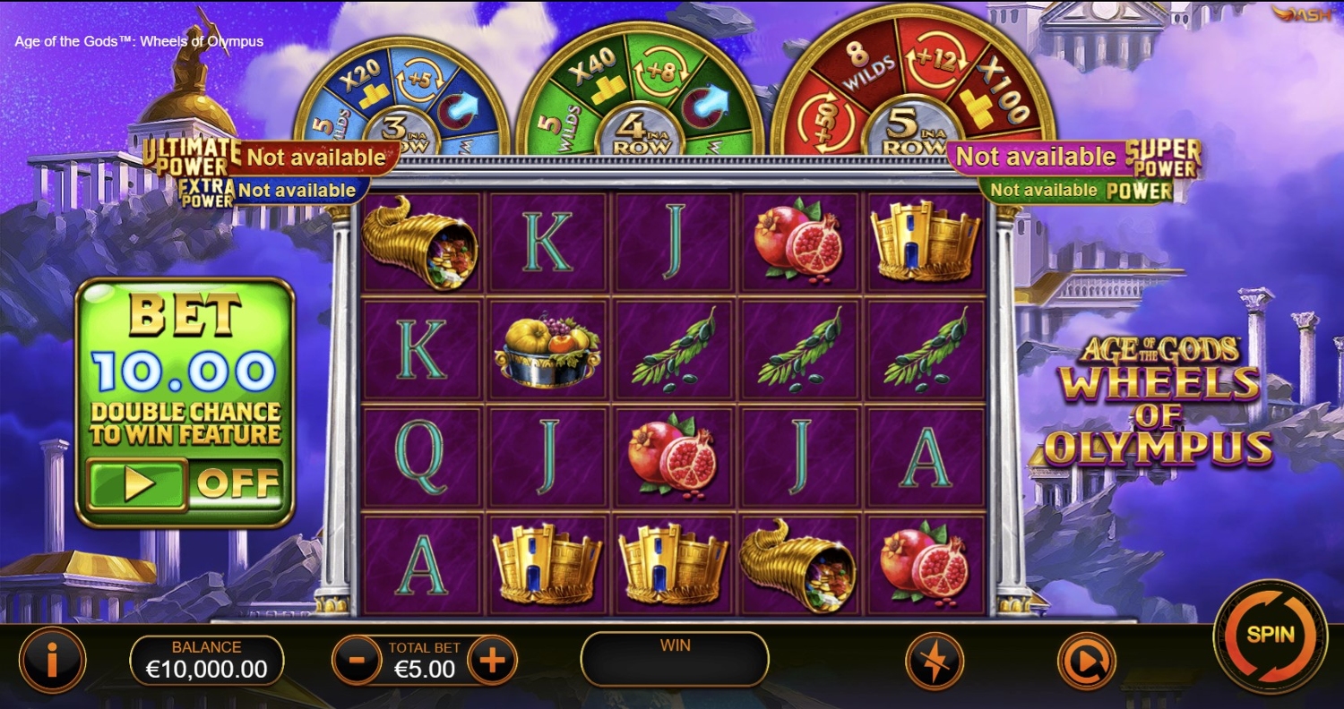 Age of the Gods: Wheels of Olympus Slot Gameplay