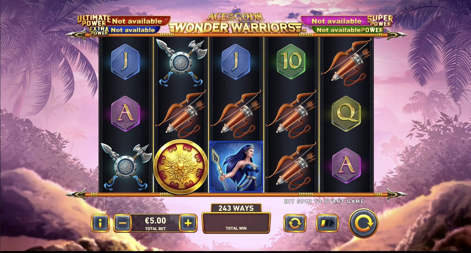 Age of the Gods: Wonder Warriors Slot Gameplay