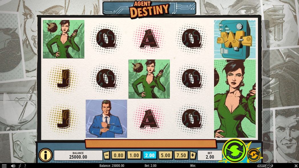 Agent Destiny Slot Gameplay