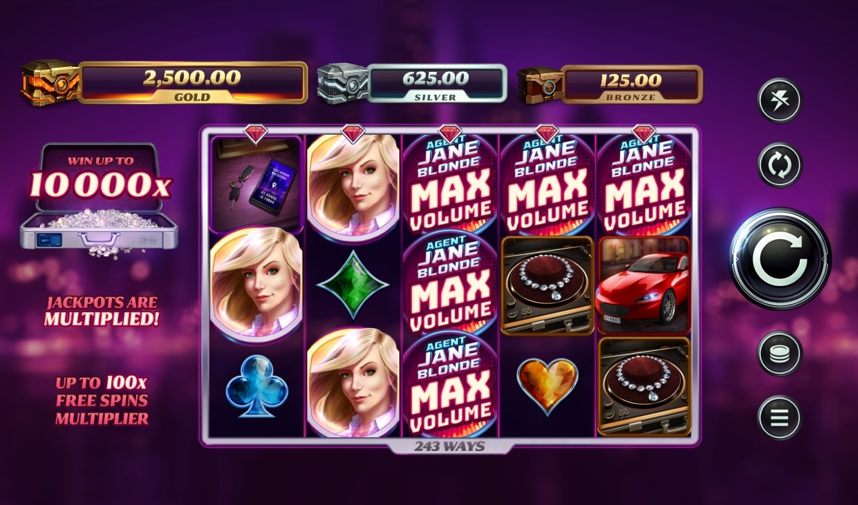 Agent Jane Blonde Max Volume Slot Gameplay