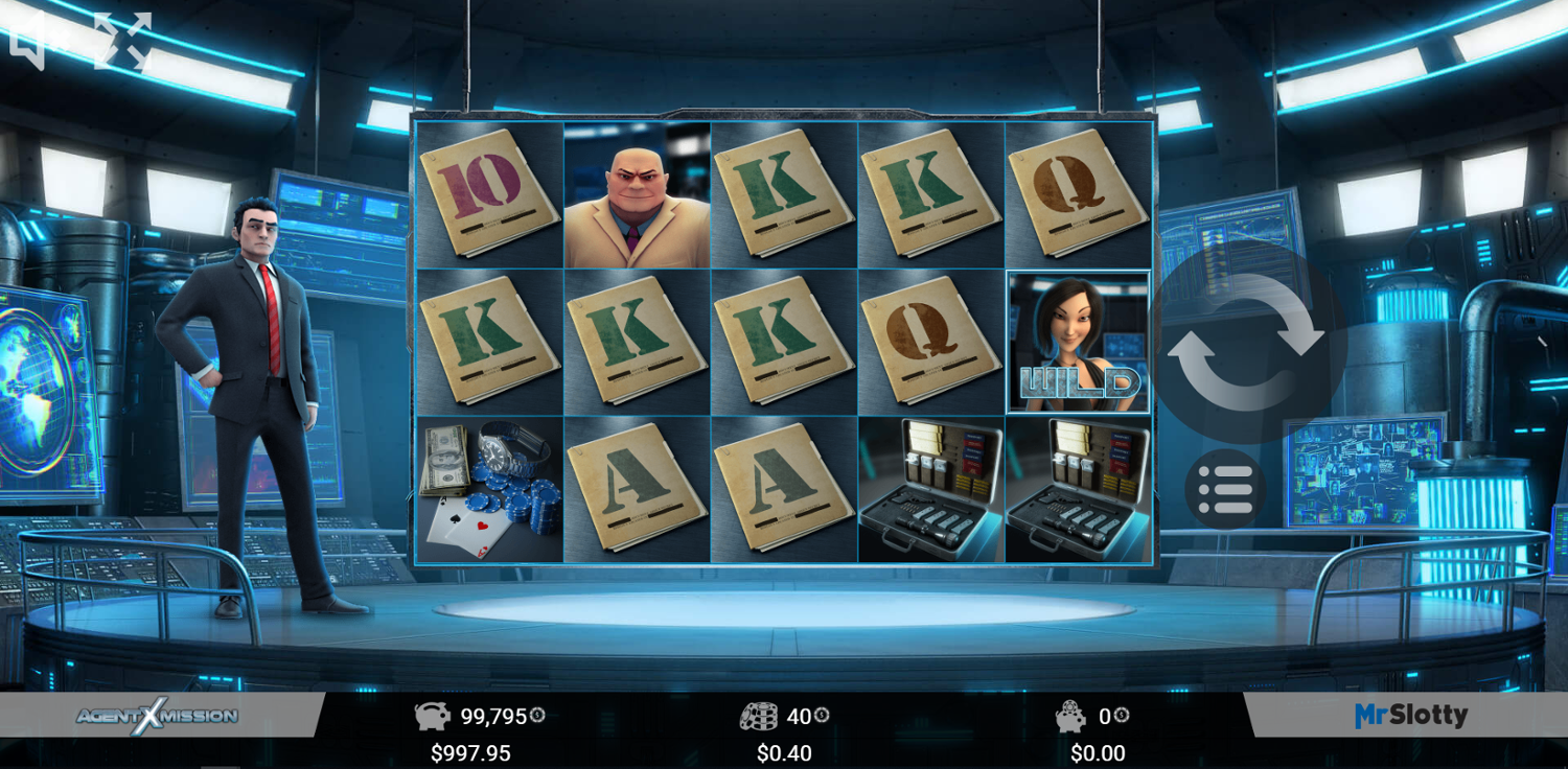 Agent X Mission Slot Gameplay