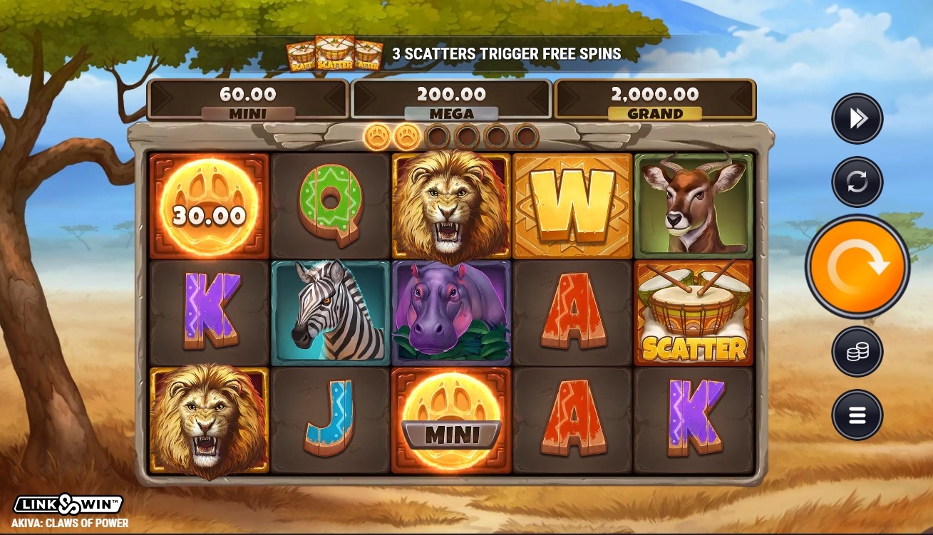 Akiva: Claws of Power Slot Gameplay