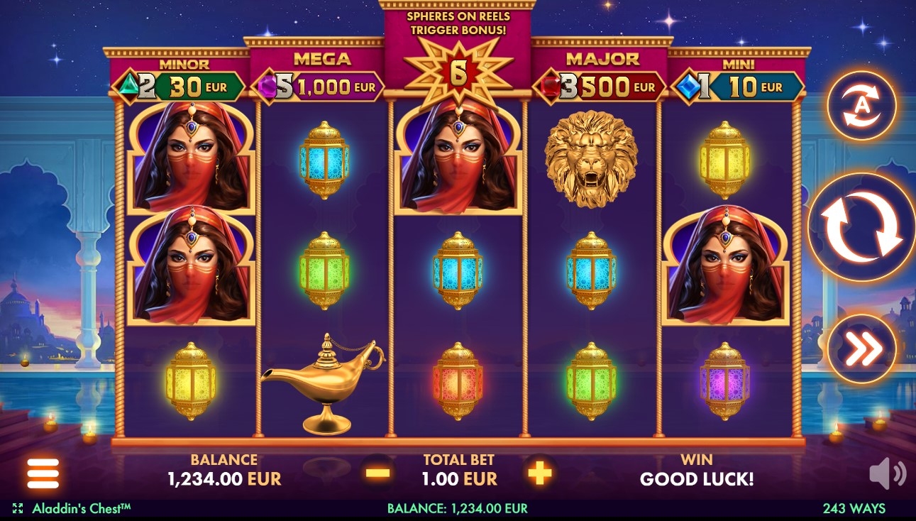 Aladdins Chest Slot Gameplay