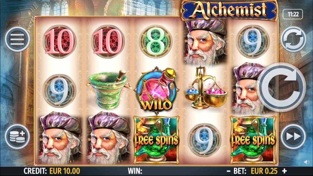 Alchemist (Octavian Gaming) Slot Gameplay