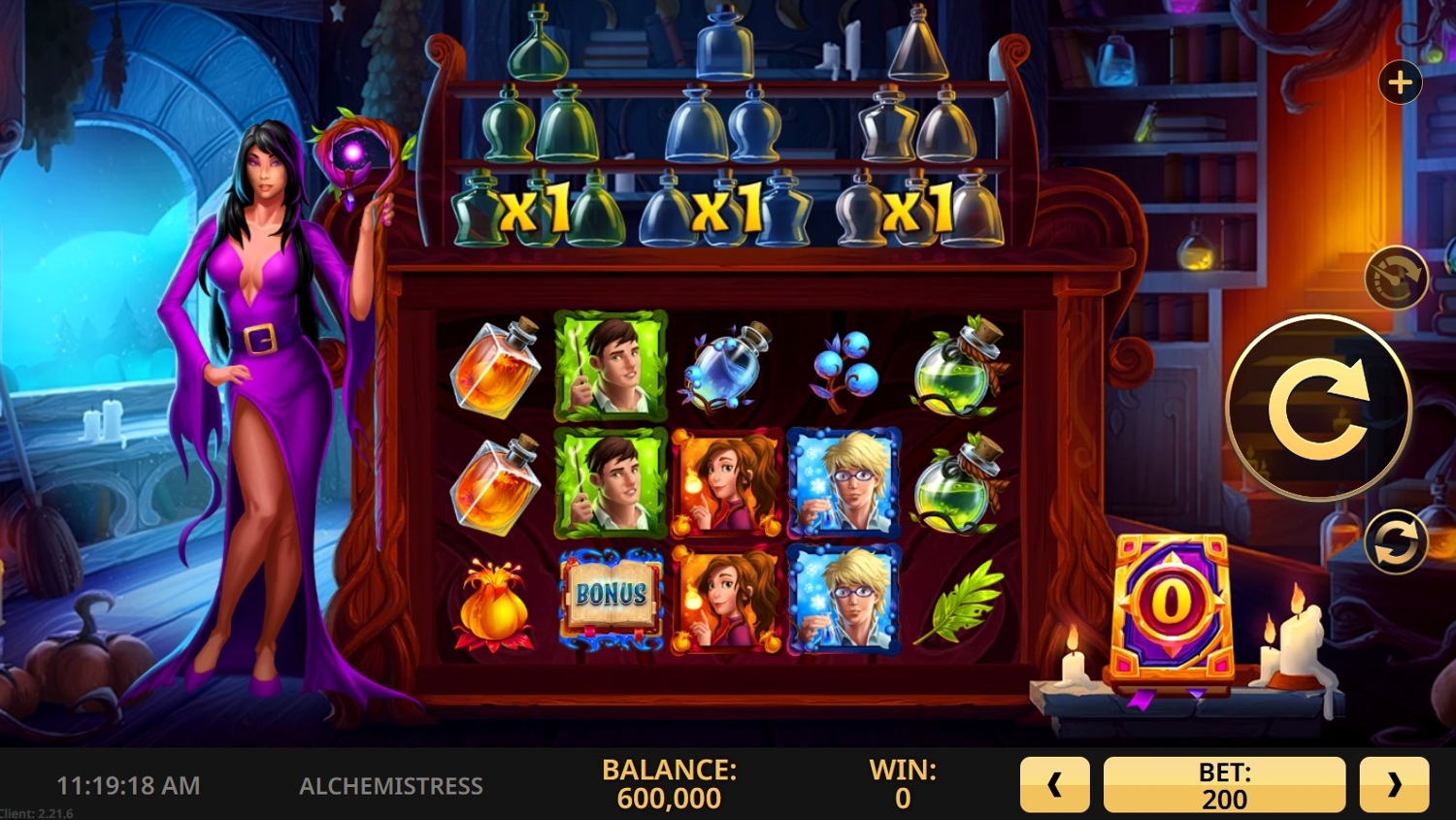 Alchemistress Slot Gameplay