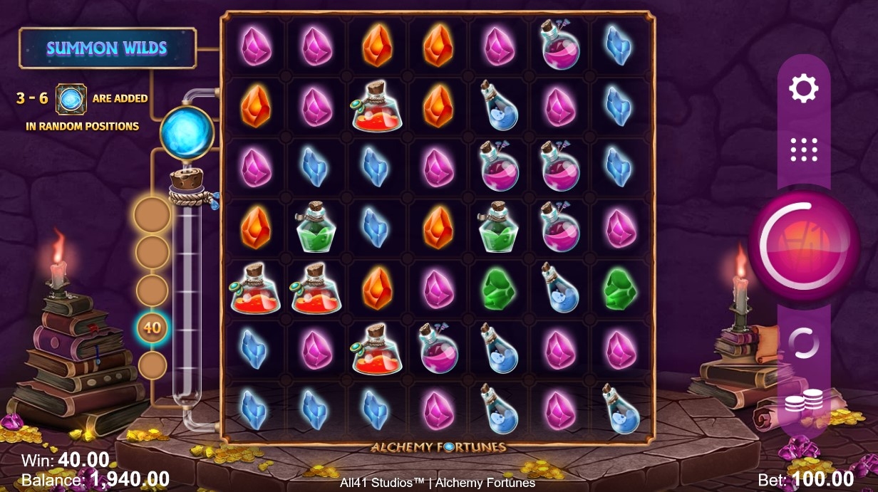Alchemy Fortunes Slot Gameplay