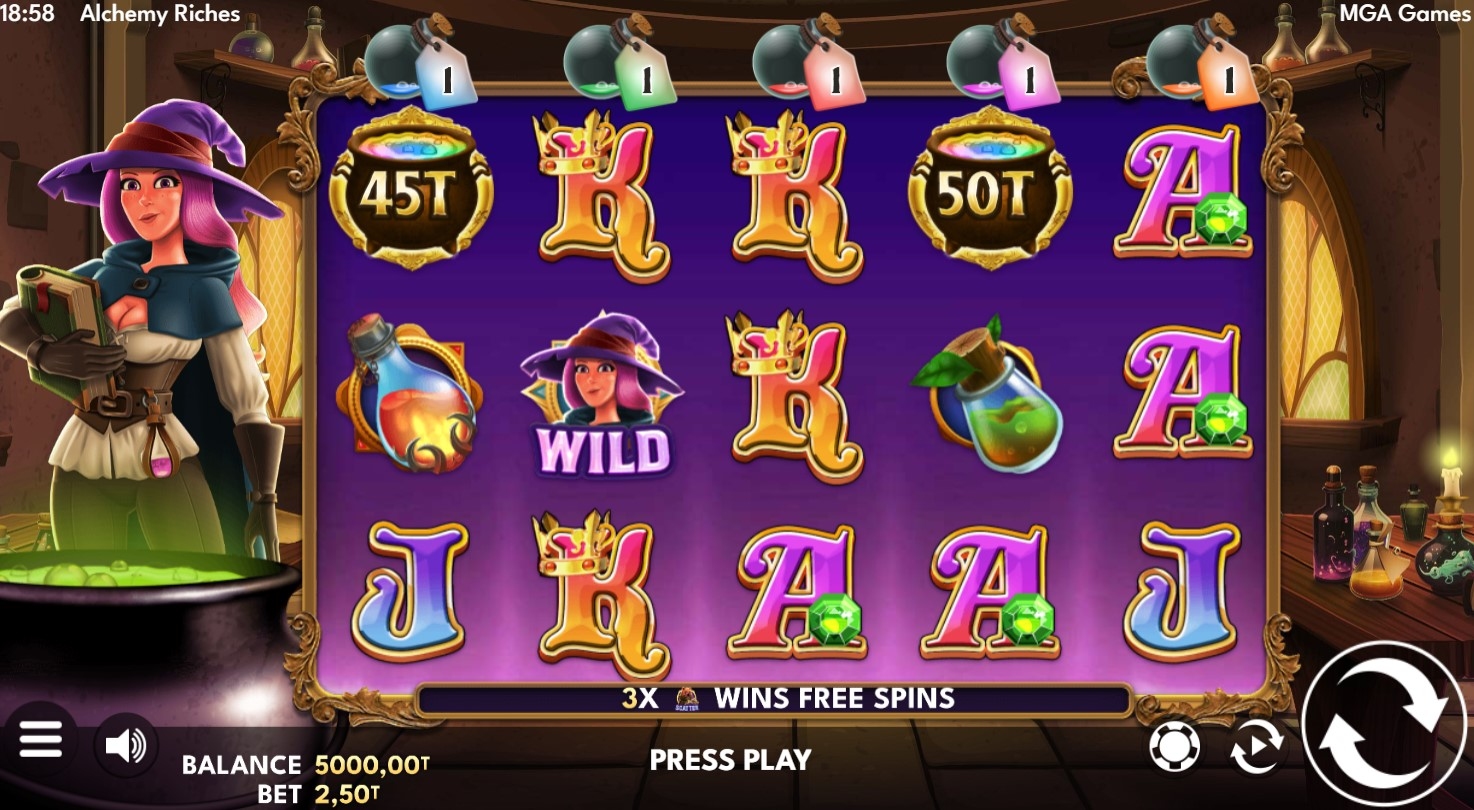 Alchemy Riches Slot Gameplay