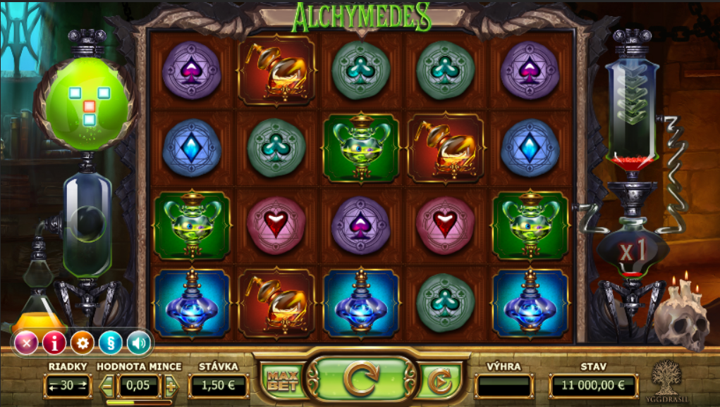 Alchymedes Slot Gameplay
