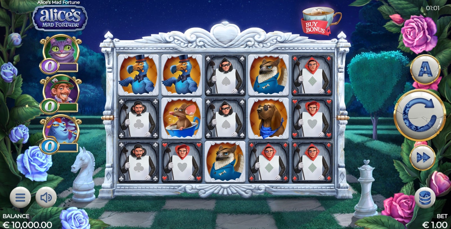 Alice's Mad Fortune Slot Gameplay