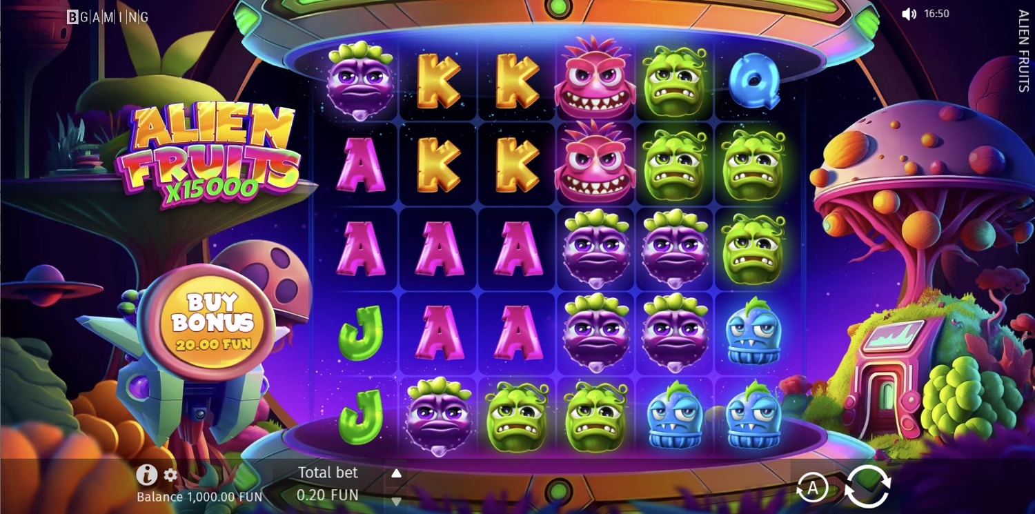 Alien Fruits Slot Gameplay