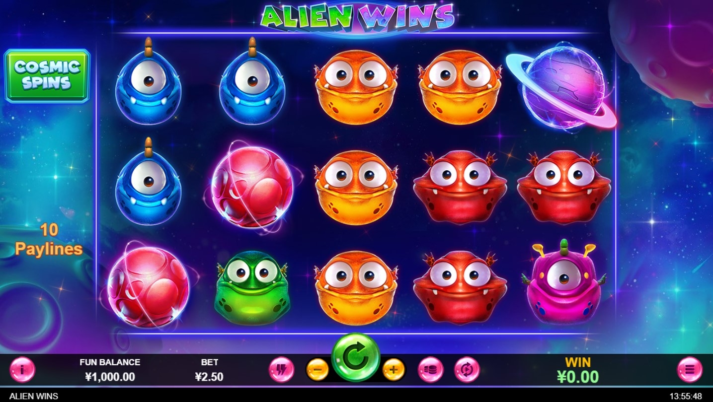 Alien Wins Slot Gameplay