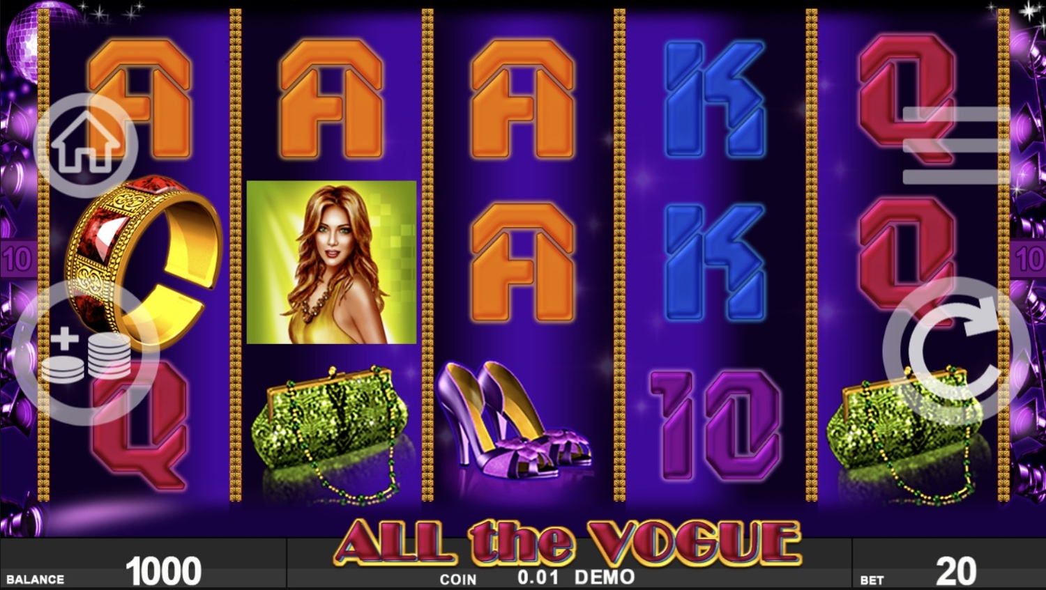 All the Vogue Slot Gameplay