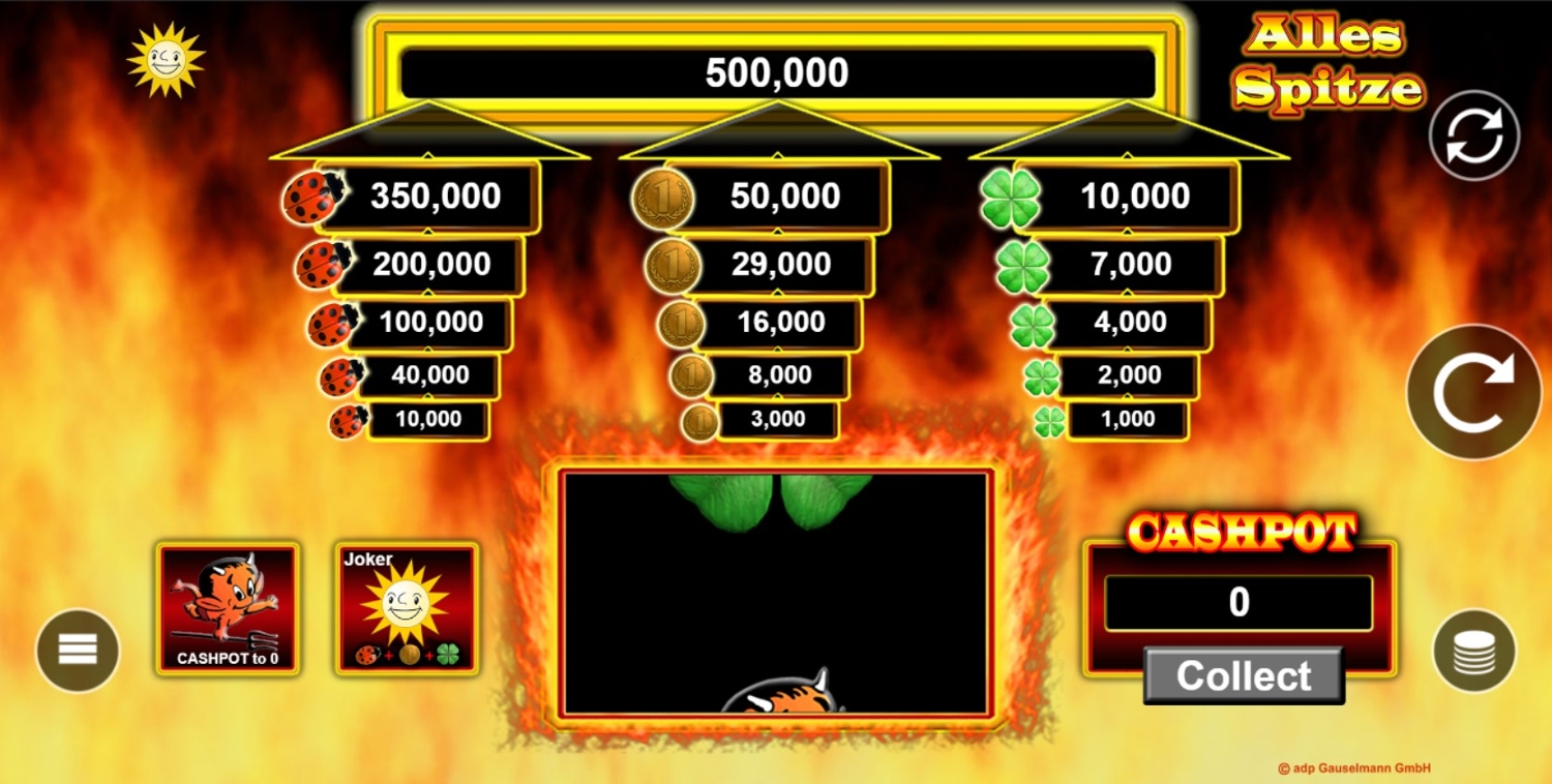 Alles Spitze Slot Gameplay