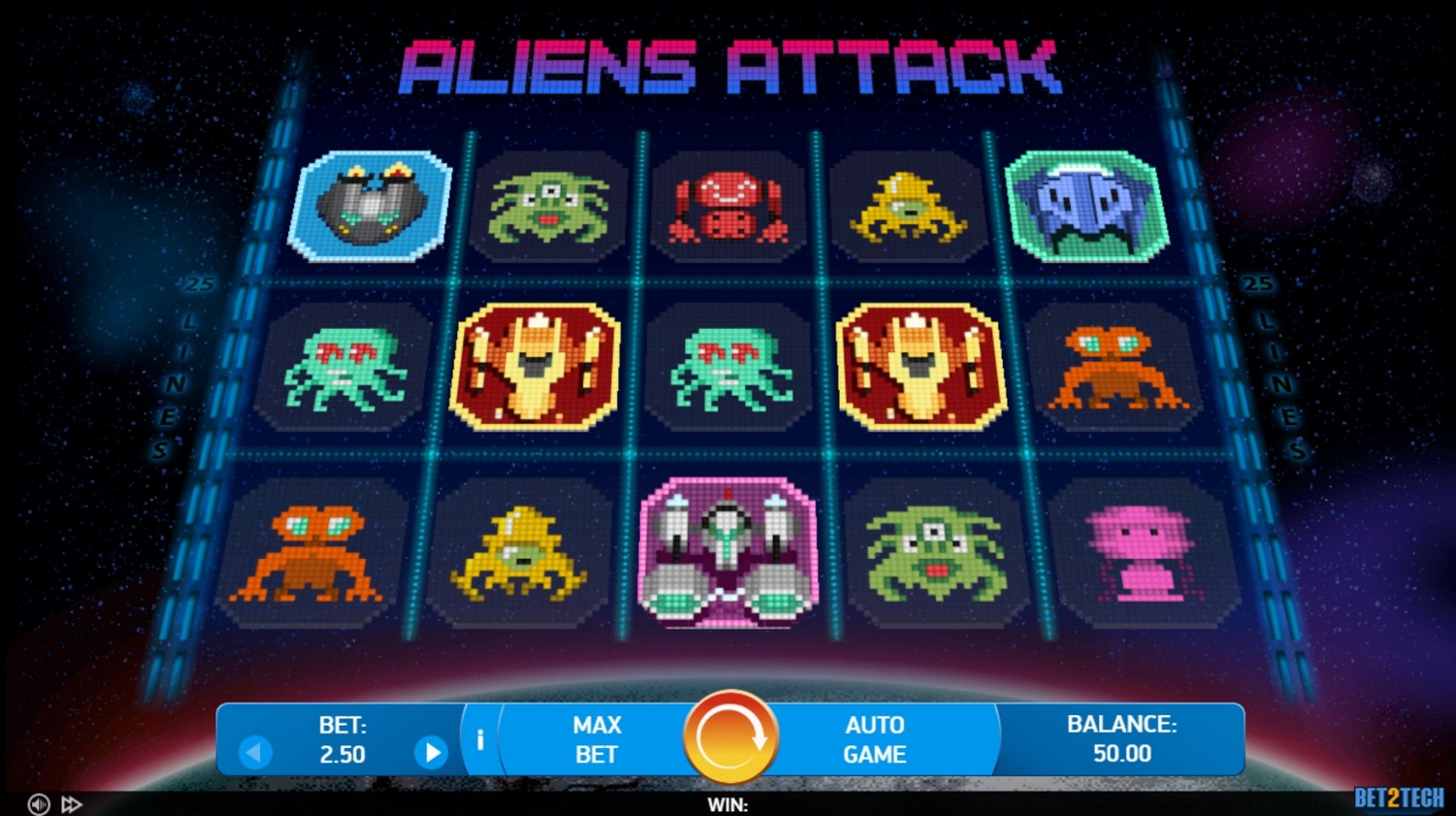 Alliens Attack Slot Gameplay