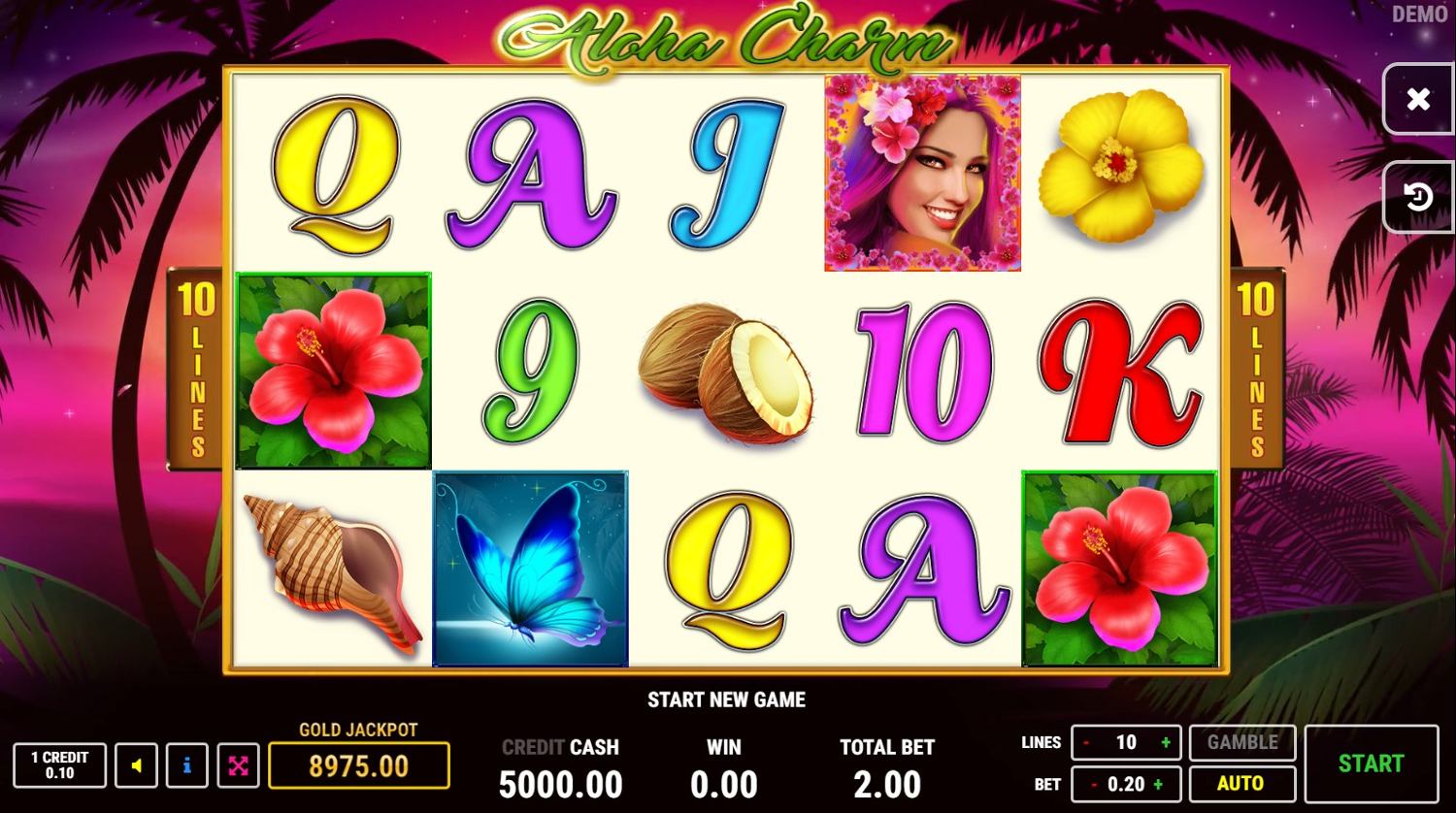 Aloha Charm Slot Gameplay