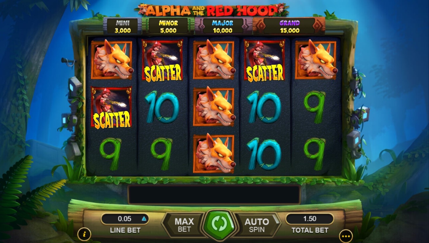 Alpha and the Red Hood Slot Gameplay