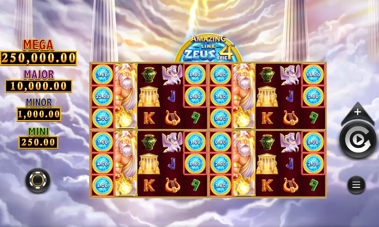 Amazing Link Zeus Epic 4 Slot Gameplay