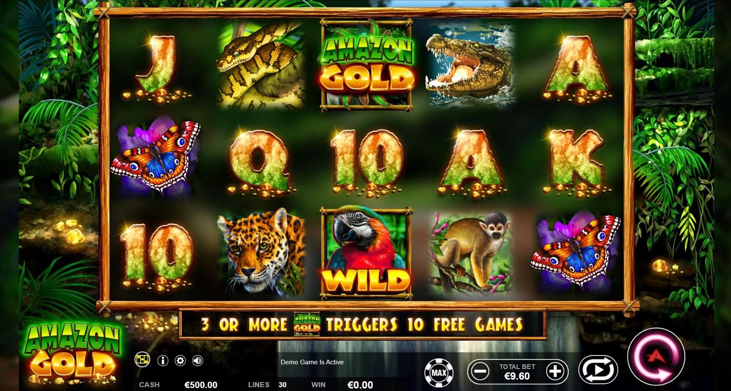 Amazon Gold Slot Gameplay