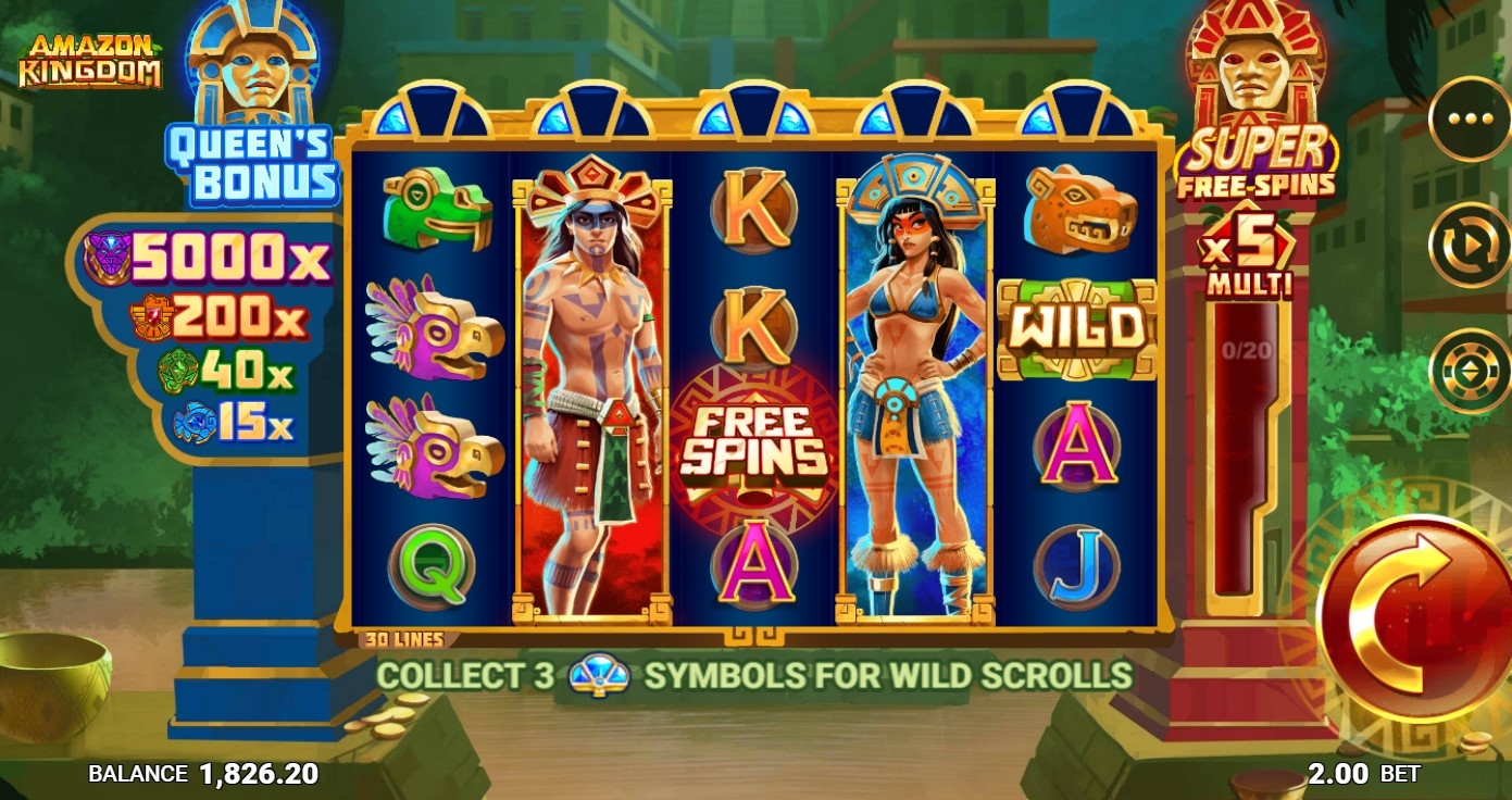 Amazon Kingdom Slot Gameplay