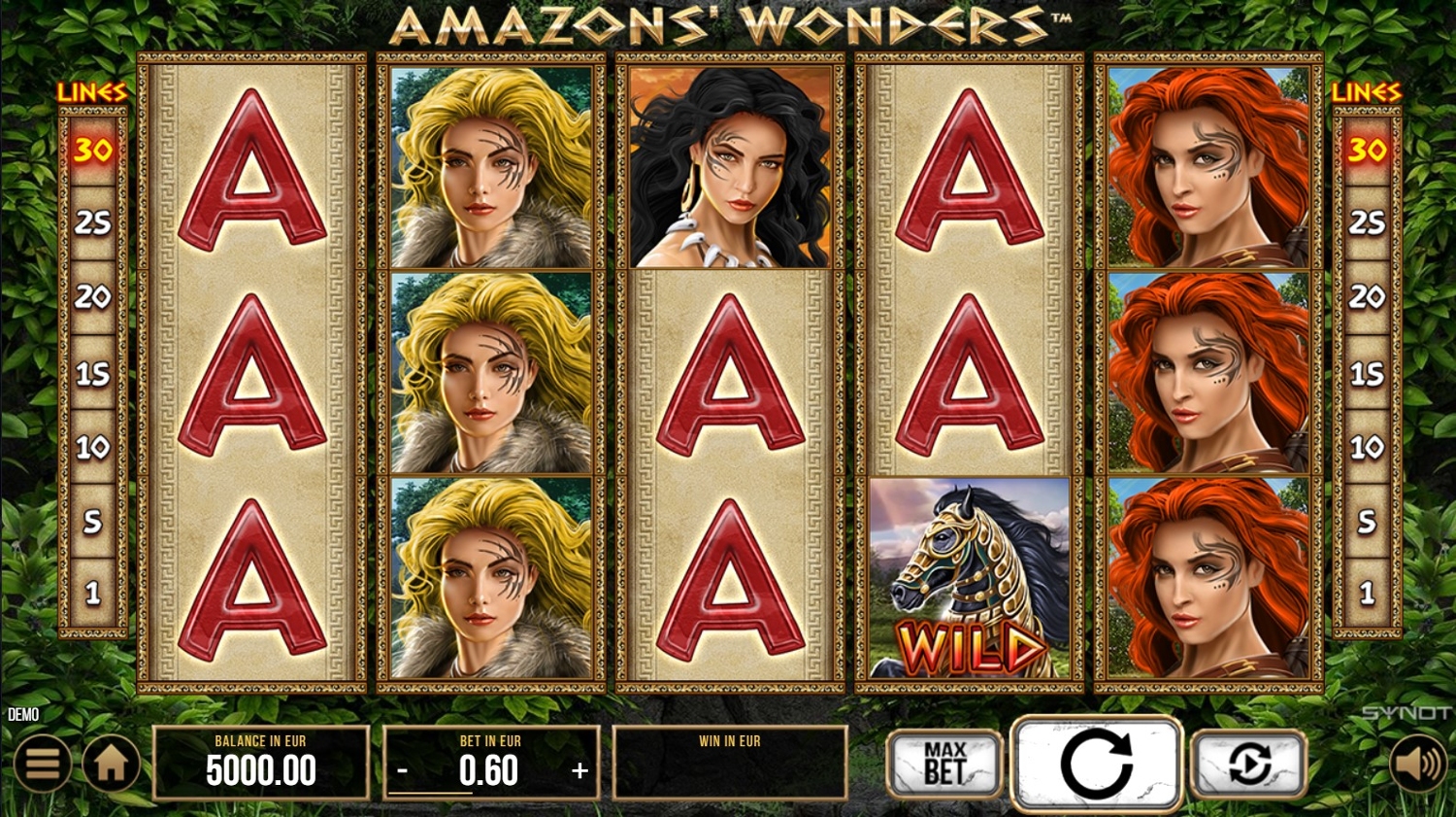 Amazons' Wonders Slot Gameplay