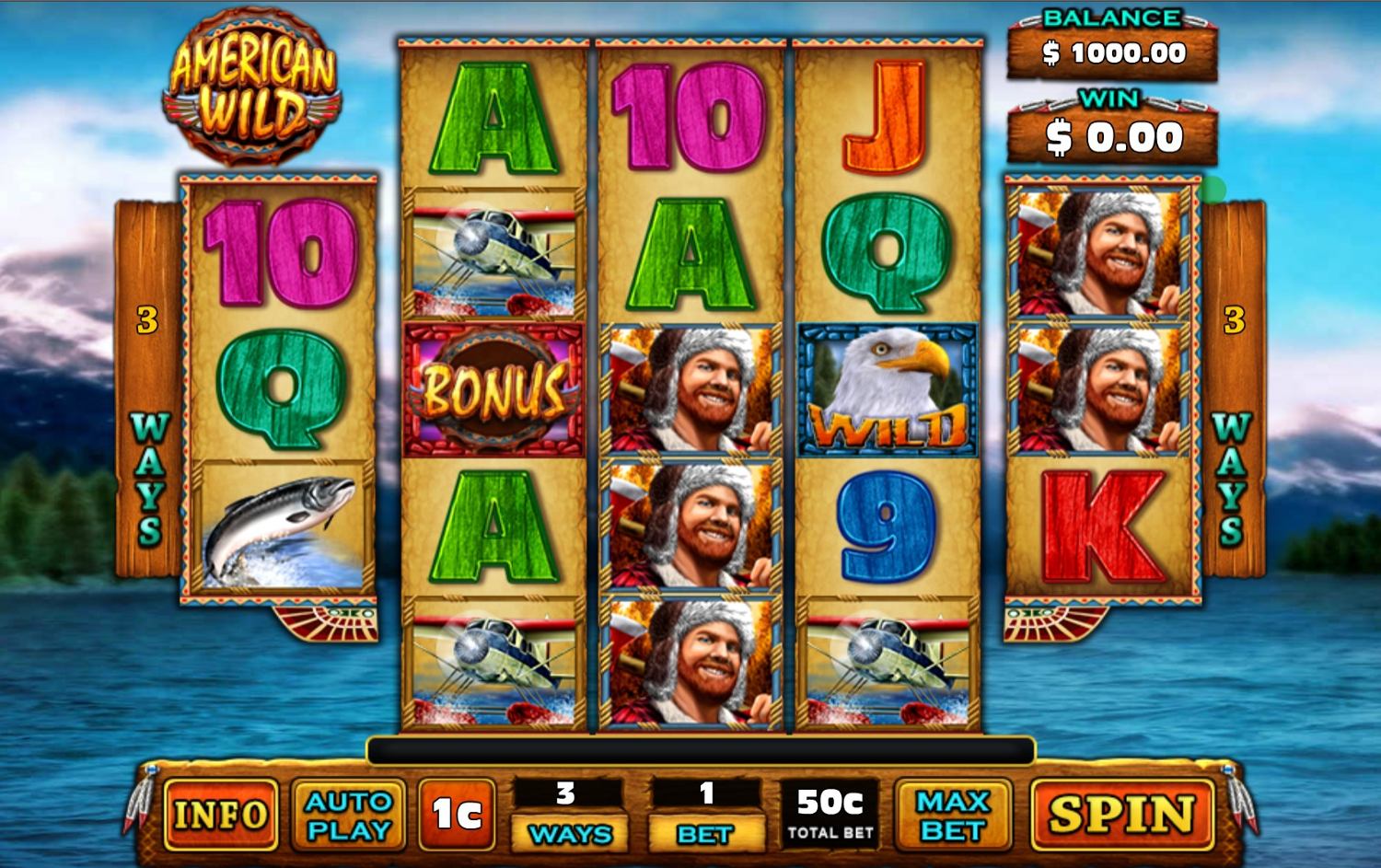 American Wild Slot Gameplay
