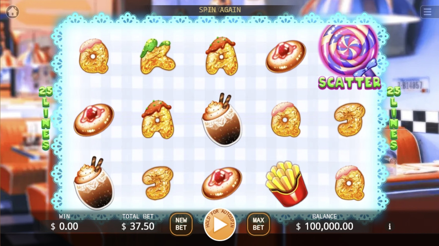 American Burger Slot Gameplay