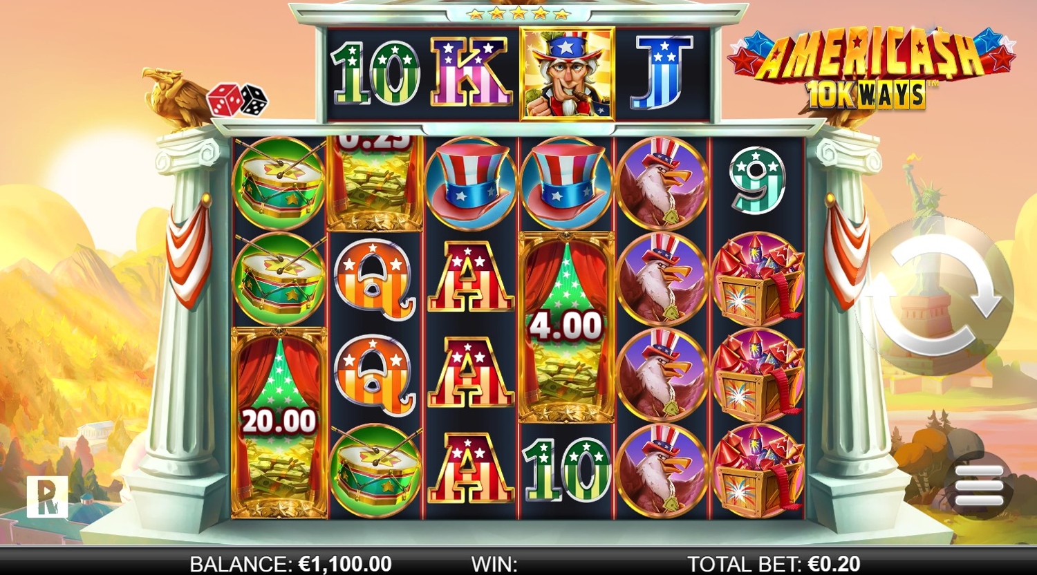 Americash 10K Ways Slot Gameplay