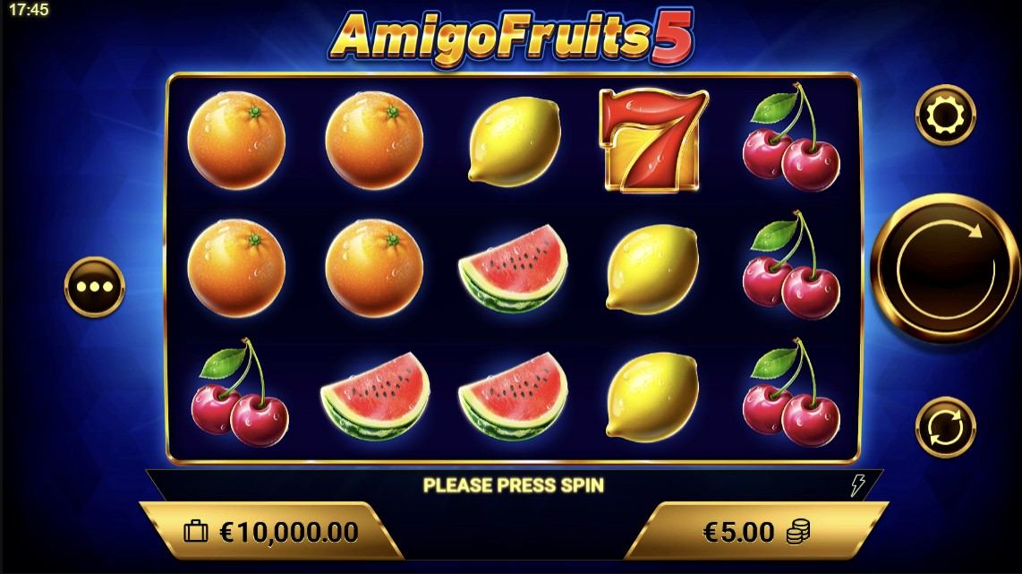 Amigo Fruits 5 Slot Gameplay
