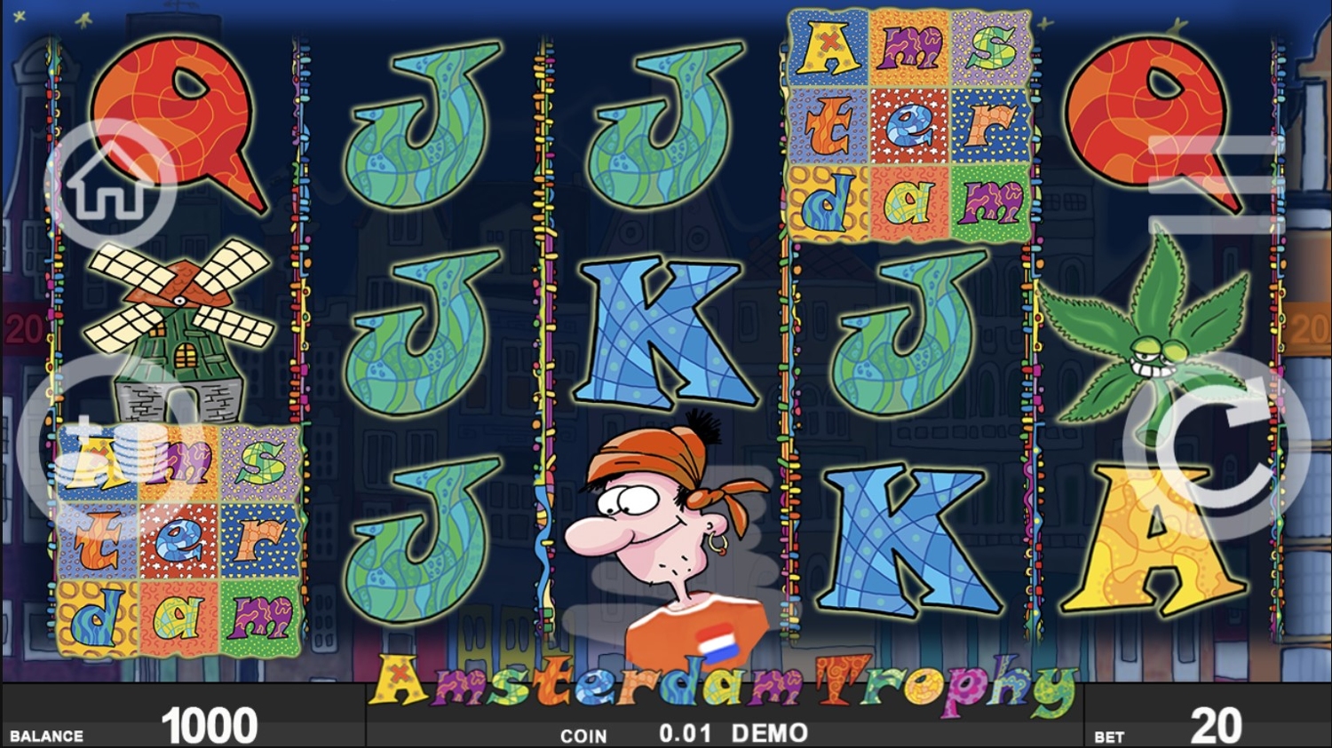 Amsterdam Trophy Slot Gameplay