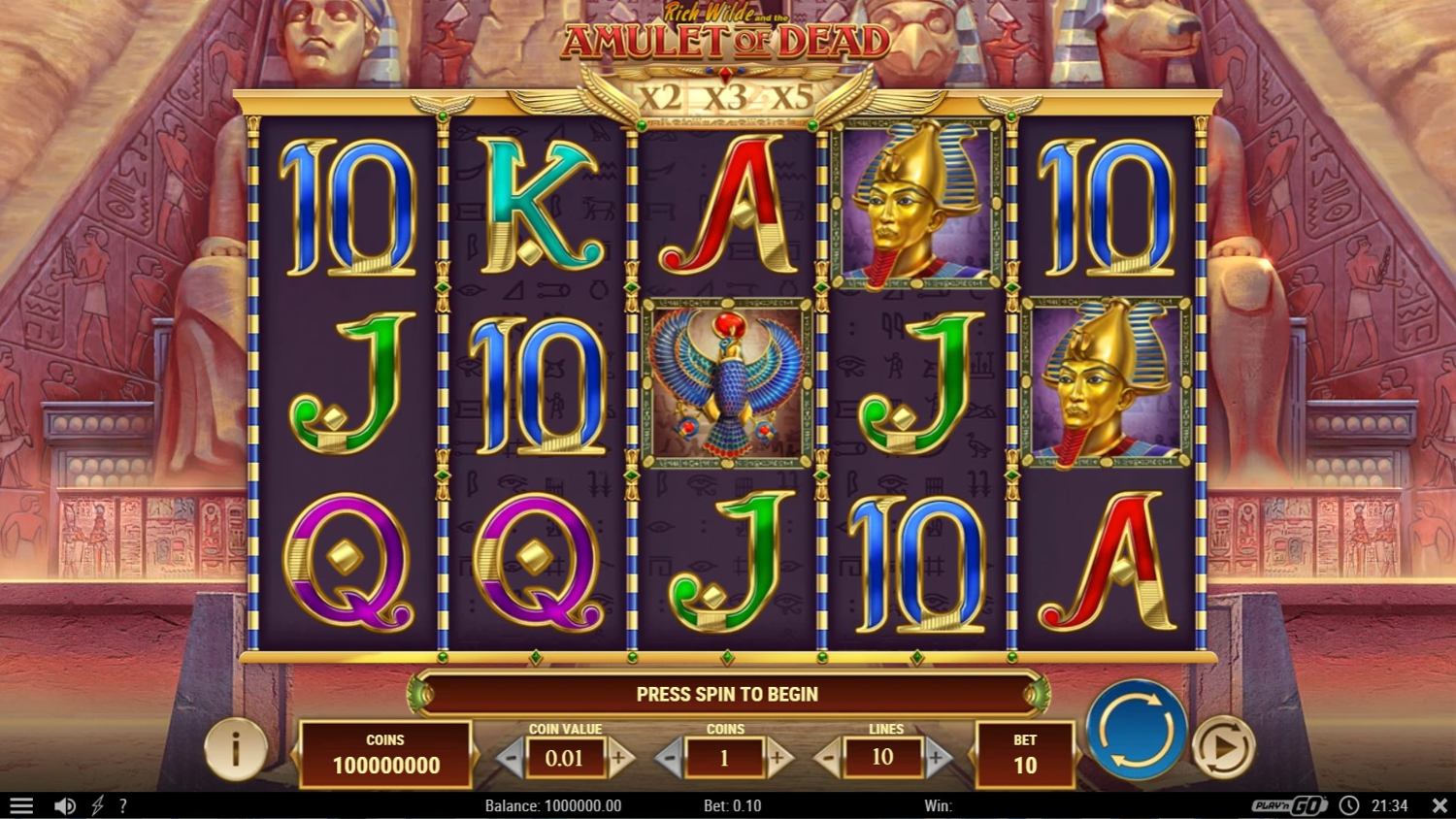 Rich Wilde and the Amulet of Dead Slot Gameplay
