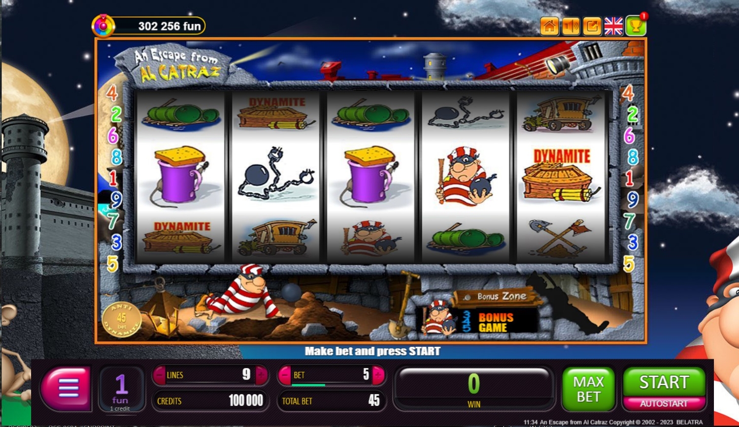 An Escape From Al Catraz Slot Gameplay