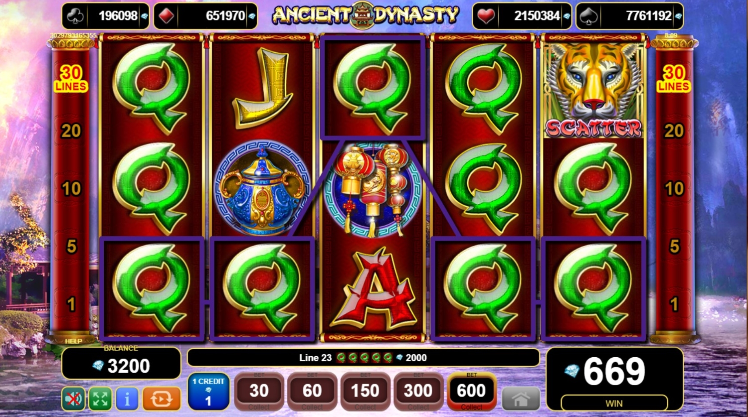 Ancient Dynasty Slot Gameplay