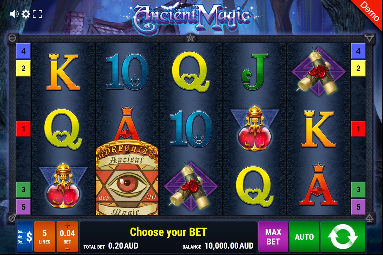 Ancient Magic Slot Gameplay