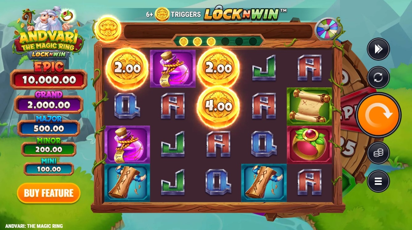 Andvari: The Magic Ring Slot Gameplay
