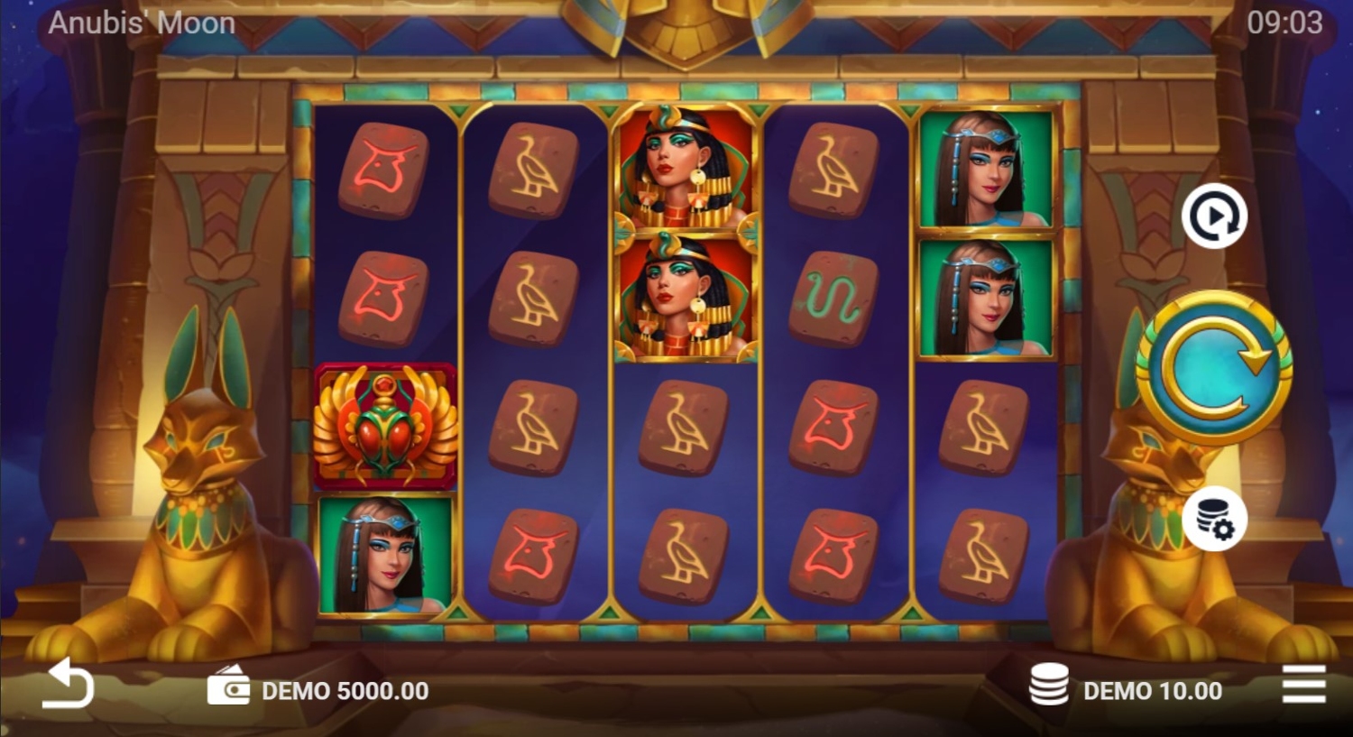 Anubis' Moon Slot Gameplay