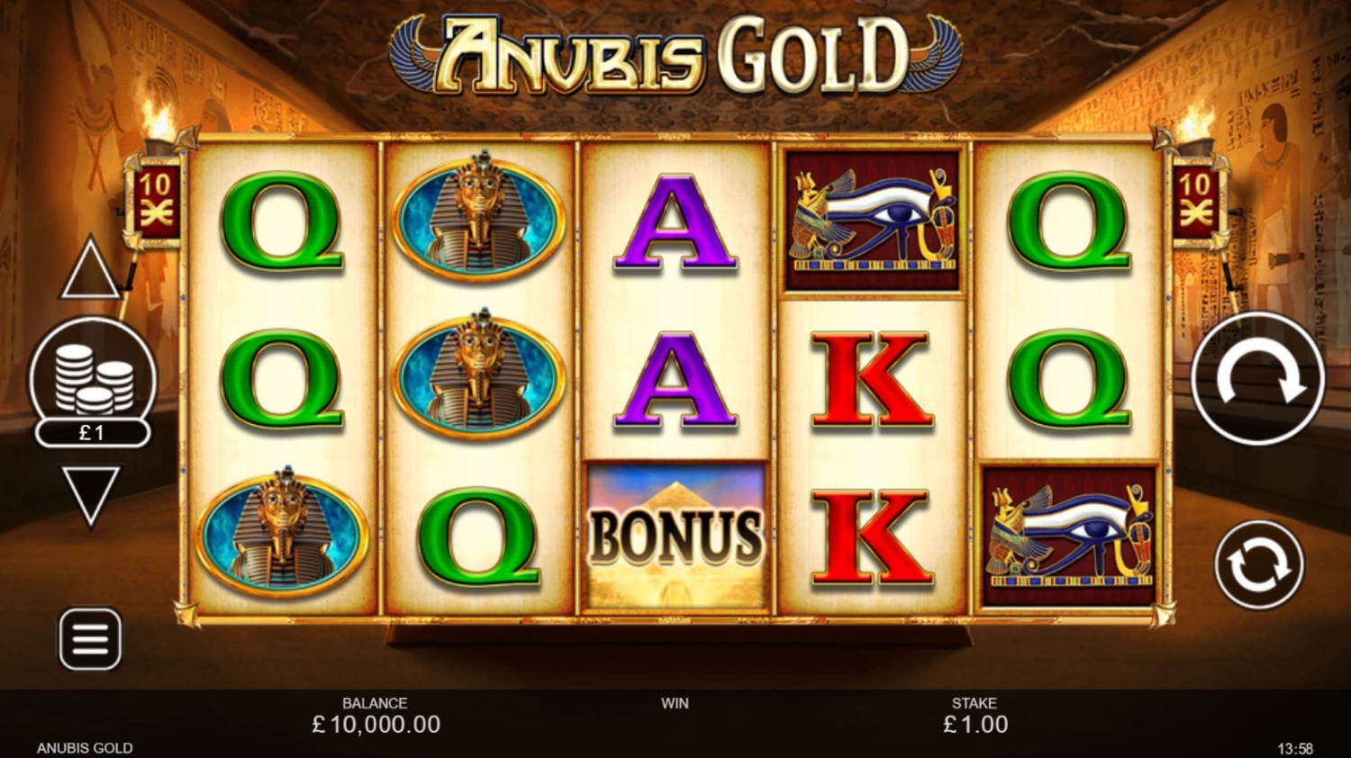 Anubis Gold Slot Gameplay