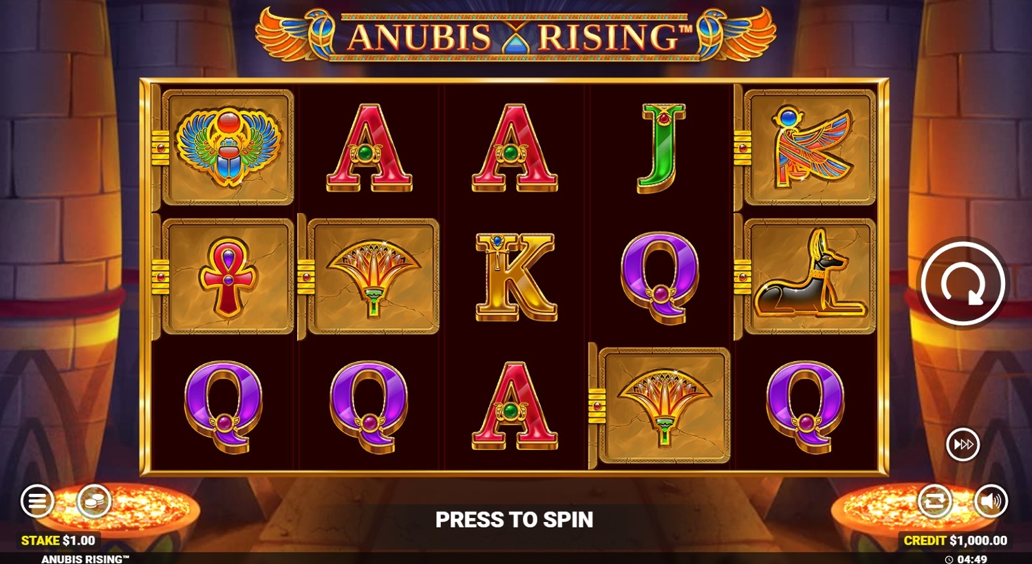 Anubis Rising Slot Gameplay