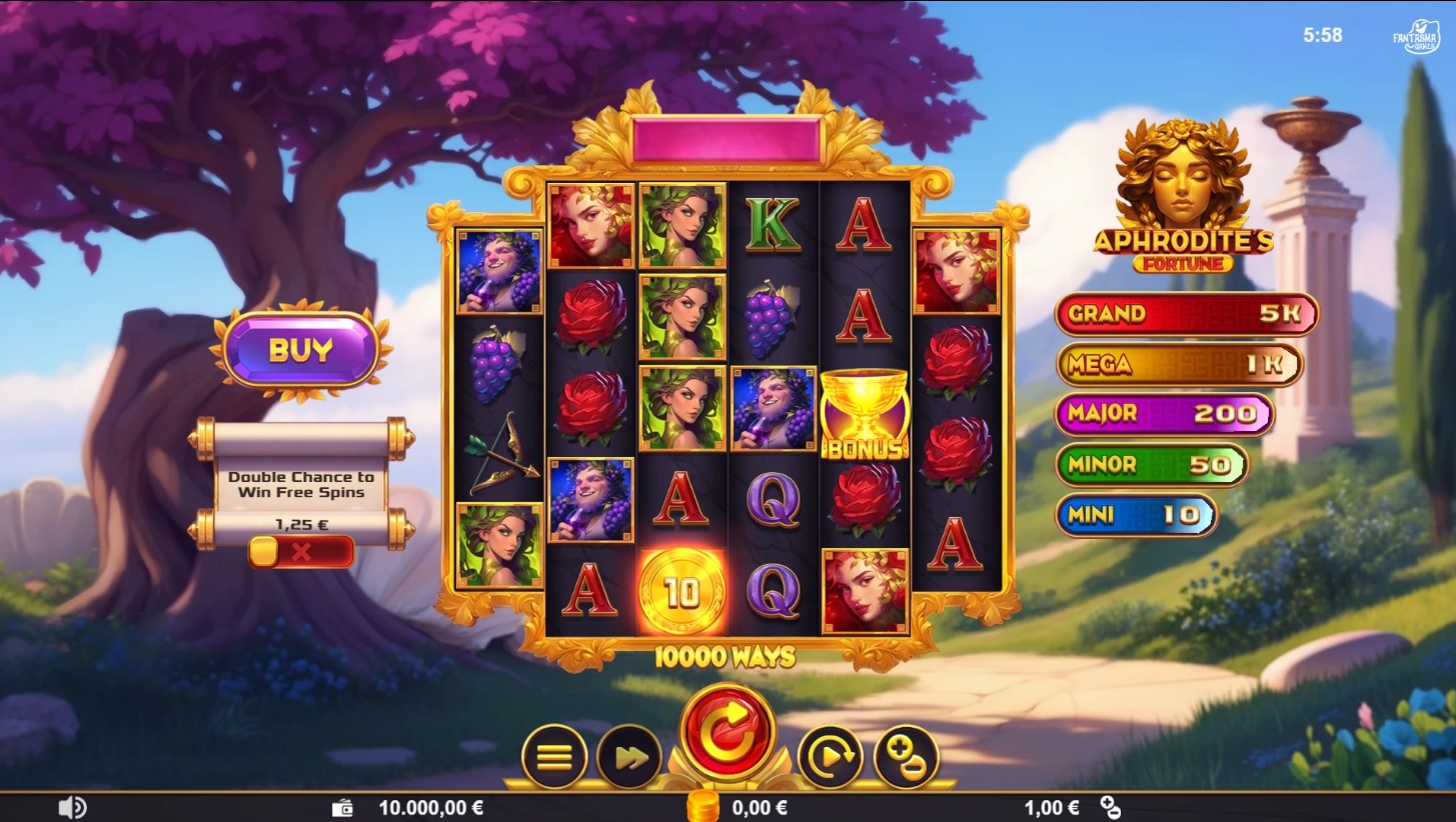 Aphrodite's Fortune Slot Gameplay