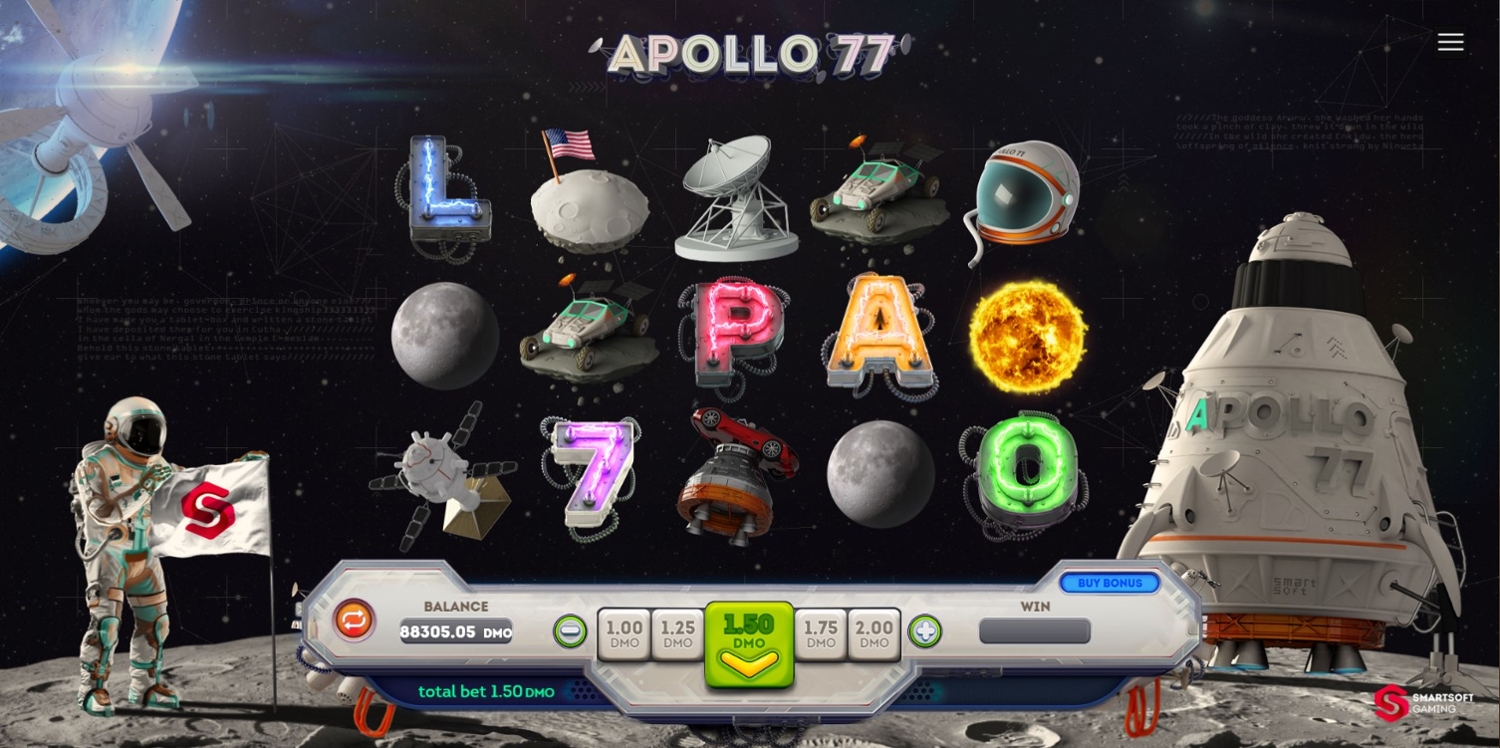 Apollo 77 Slot Gameplay