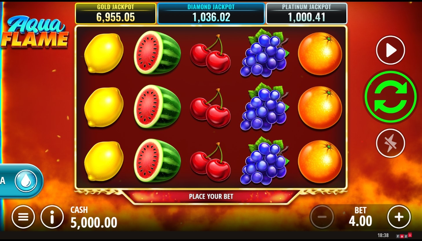 Aqua Flame Slot Gameplay