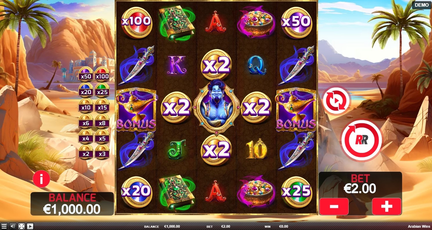 Arabian Wins Slot Gameplay